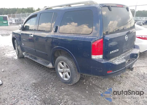 2008 Nissan Armada Se z USA, uszkodzony, nr VIN 5N1BA08D98N608395